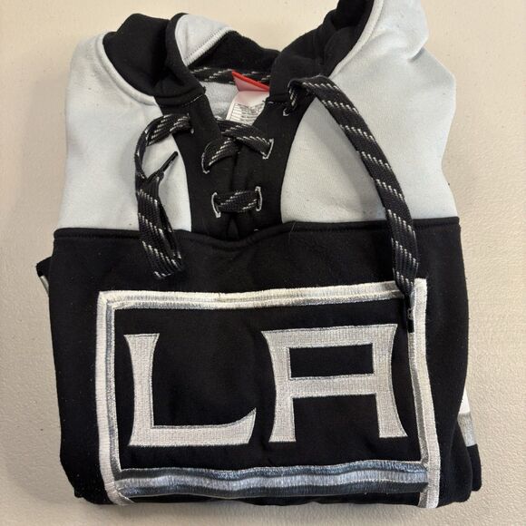 Vintage Reebok Face Off Collection NHL Los Angeles Kings Hoodie M SIGNED NO COA - Picture 14 of 14